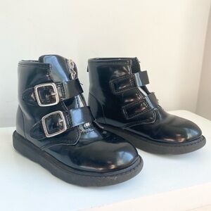 Carters Brinley boots patent leather size 10